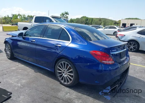 2017 Mercedes-Benz C 300 Luxury/Sport from USA, damaged, VIN WDDWF4JB6HR236360